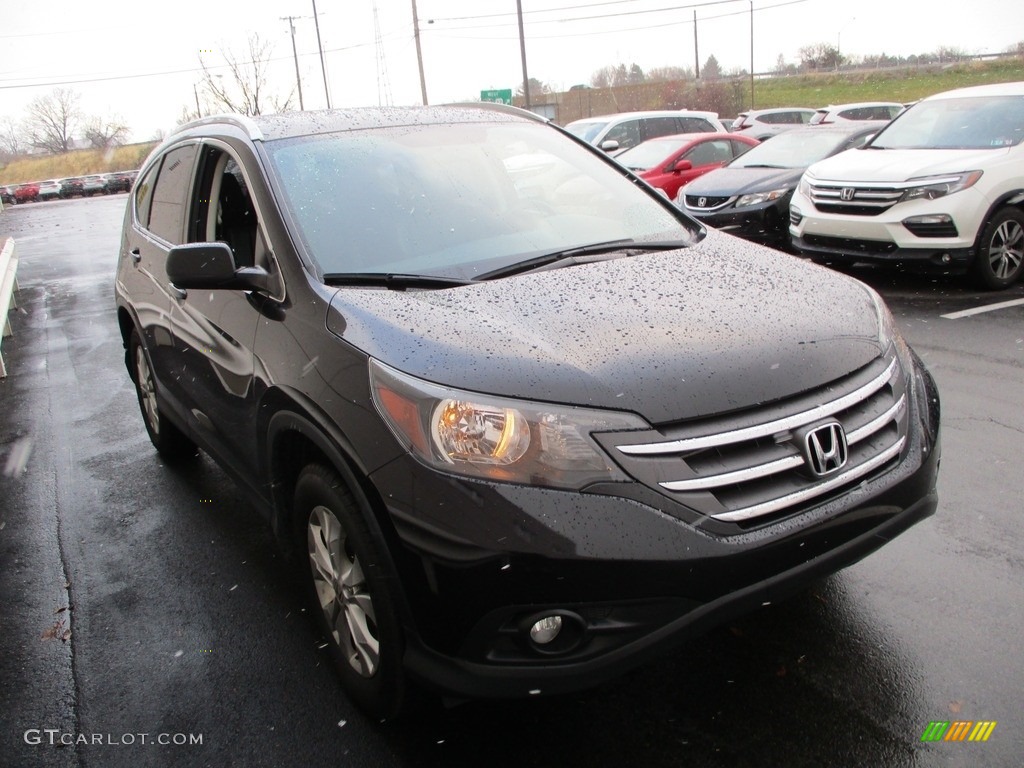 2014 CR-V EX-L AWD - Crystal Black Pearl / Black photo #6