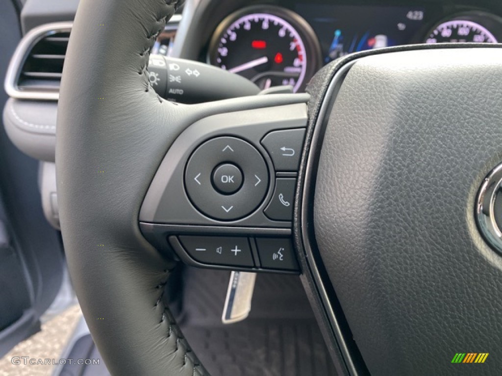 2021 Toyota Camry SE Nightshade AWD Black Steering Wheel Photo #140237082