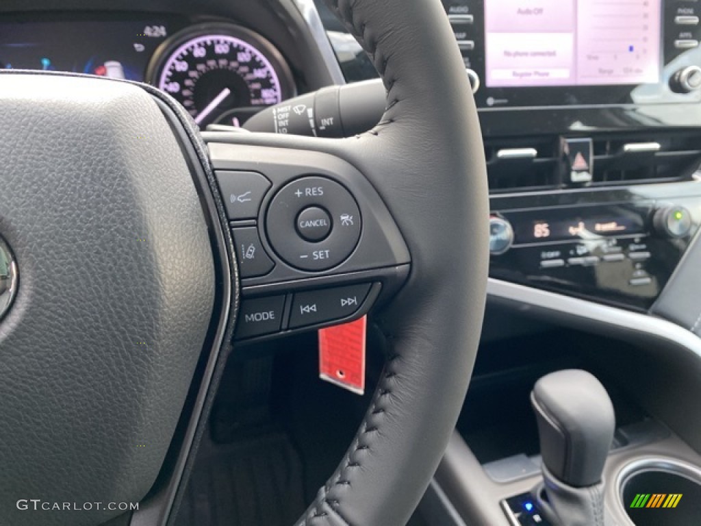 2021 Toyota Camry SE Nightshade AWD Black Steering Wheel Photo #140237100