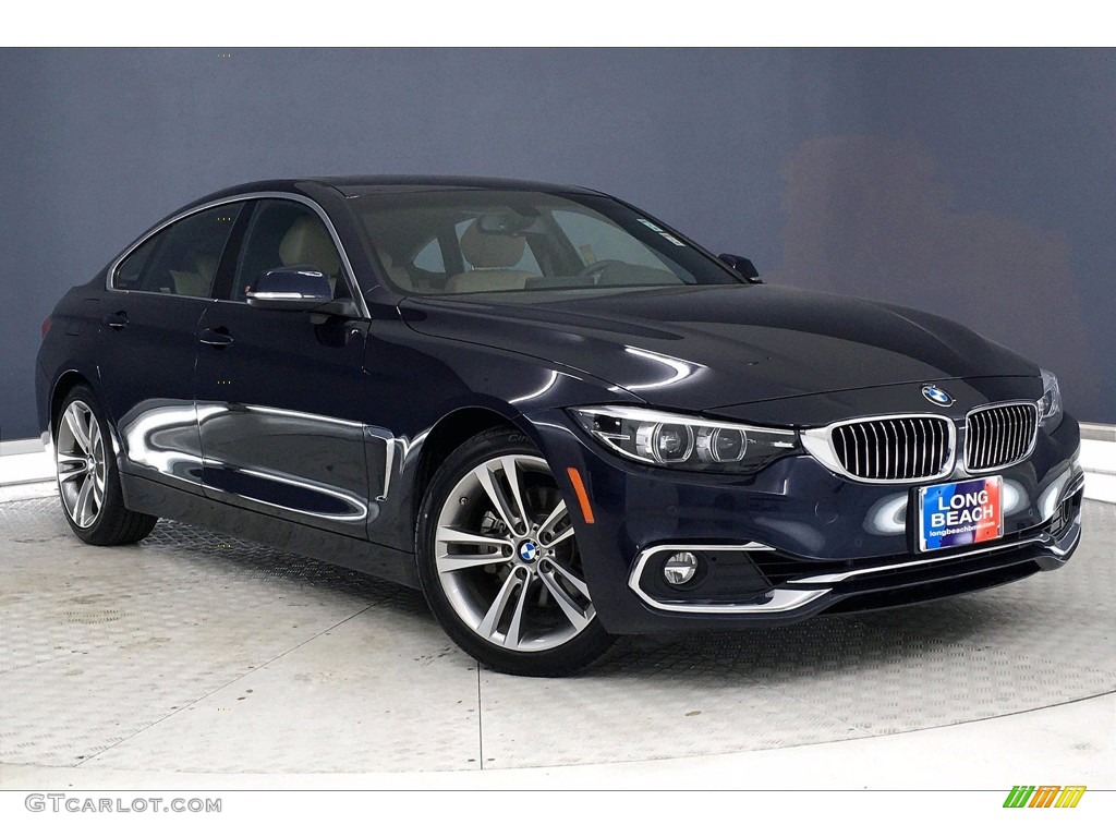 2018 4 Series 430i Gran Coupe - Imperial Blue Metallic / Venetian Beige/Black photo #37