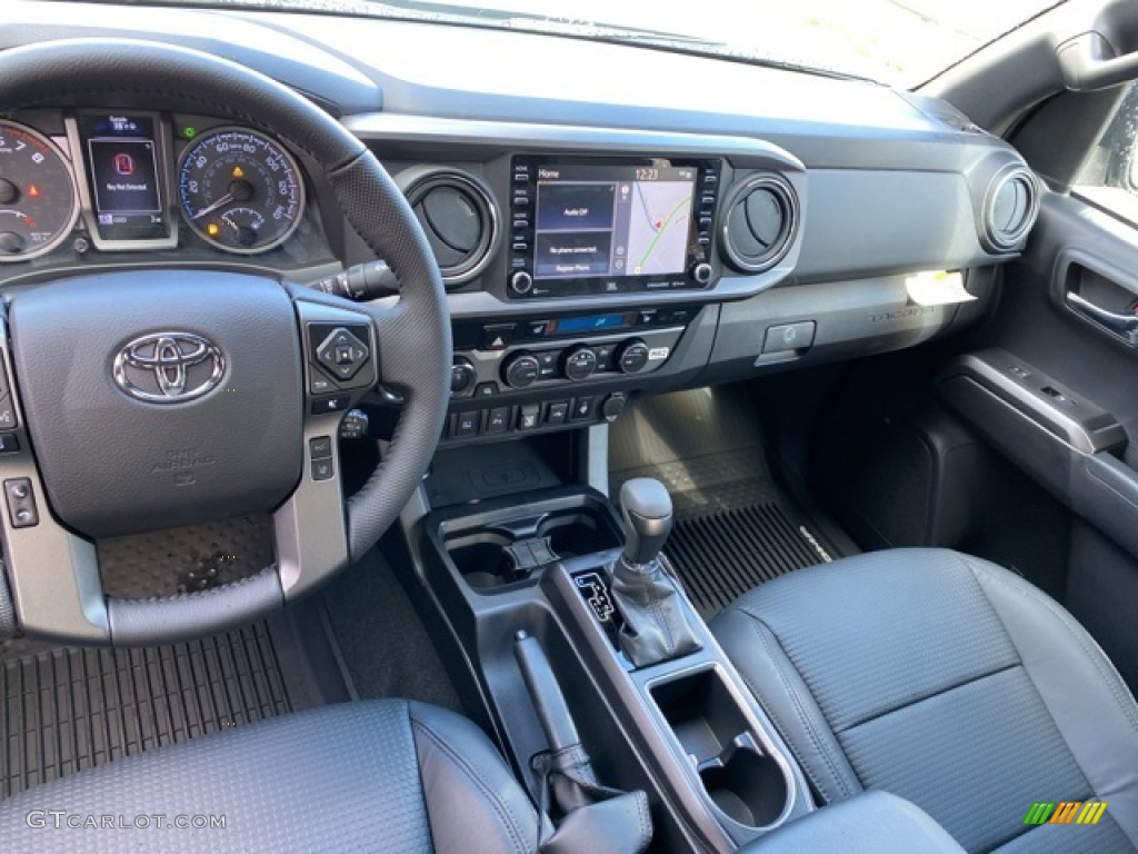 2021 Toyota Tacoma TRD Sport Double Cab 4x4 Black Dashboard Photo #140238441