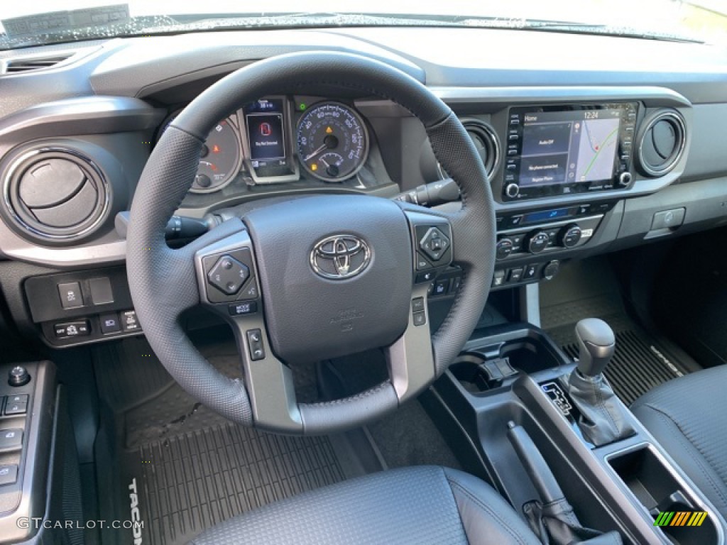 2021 Toyota Tacoma TRD Sport Double Cab 4x4 Black Dashboard Photo #140238465