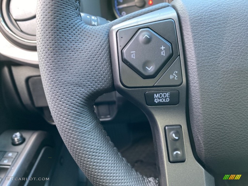2021 Toyota Tacoma TRD Sport Double Cab 4x4 Black Steering Wheel Photo #140238484