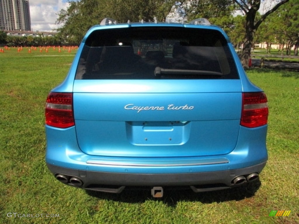 2008 Cayenne Turbo - Marine Blue Metallic / Sand Beige Full Leather photo #7