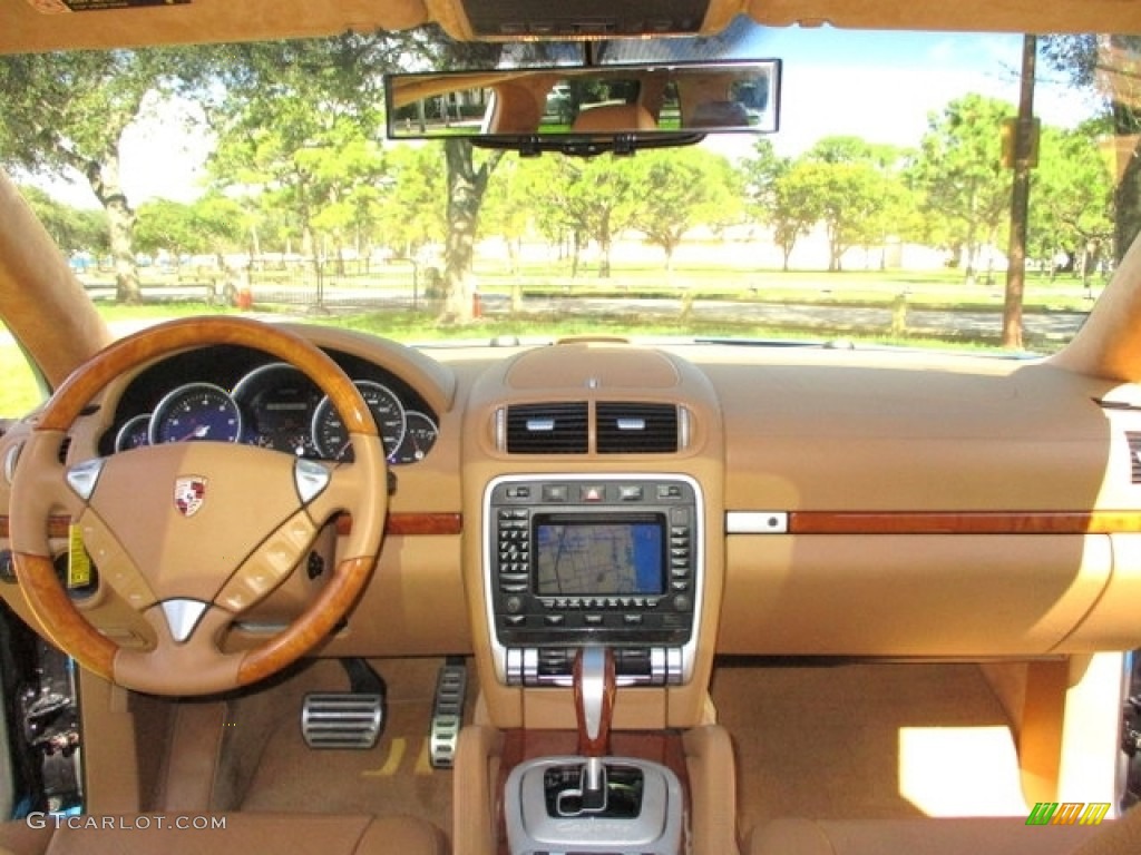 2008 Cayenne Turbo - Marine Blue Metallic / Sand Beige Full Leather photo #12