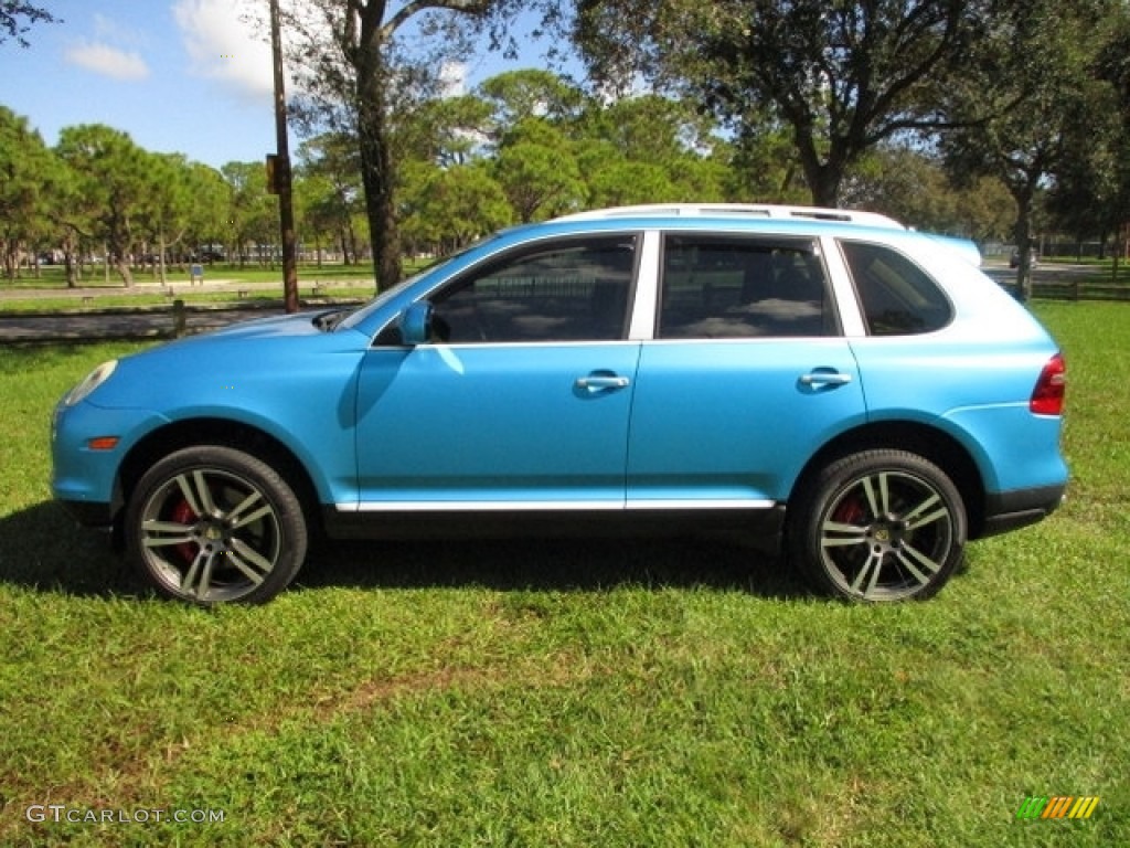 2008 Cayenne Turbo - Marine Blue Metallic / Sand Beige Full Leather photo #20