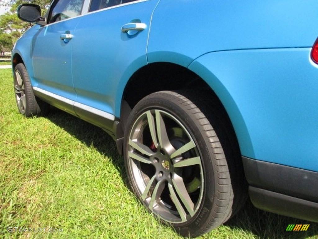 2008 Cayenne Turbo - Marine Blue Metallic / Sand Beige Full Leather photo #22