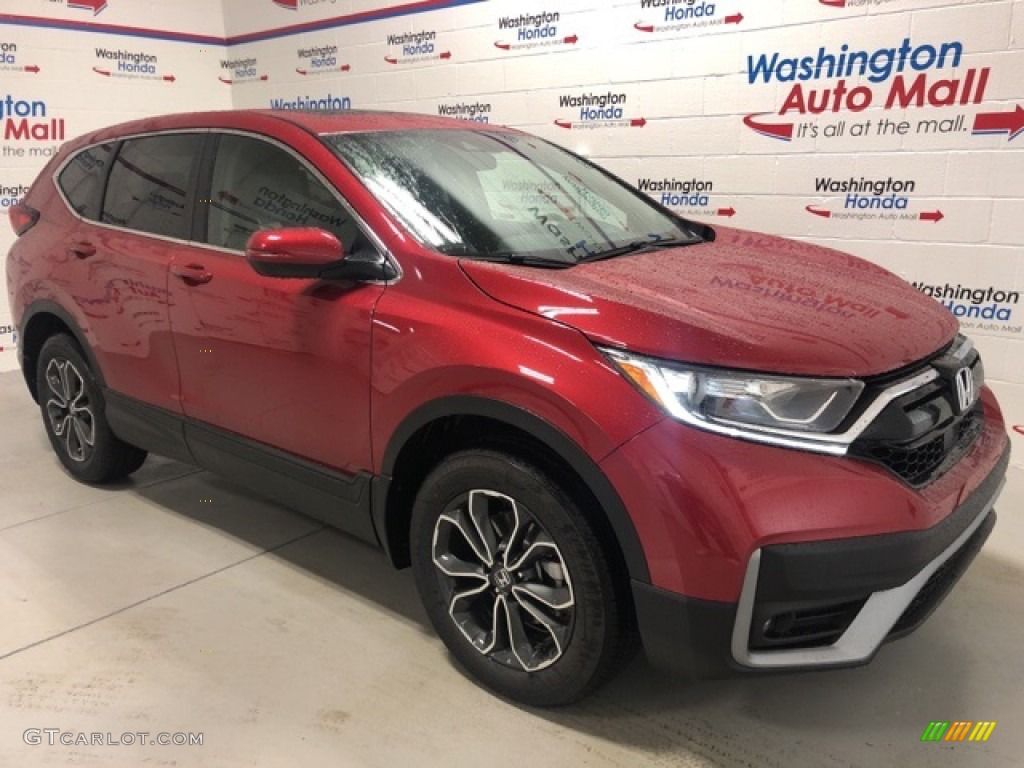 Radiant Red Metallic 2021 Honda CR-V EX Exterior Photo #140238804