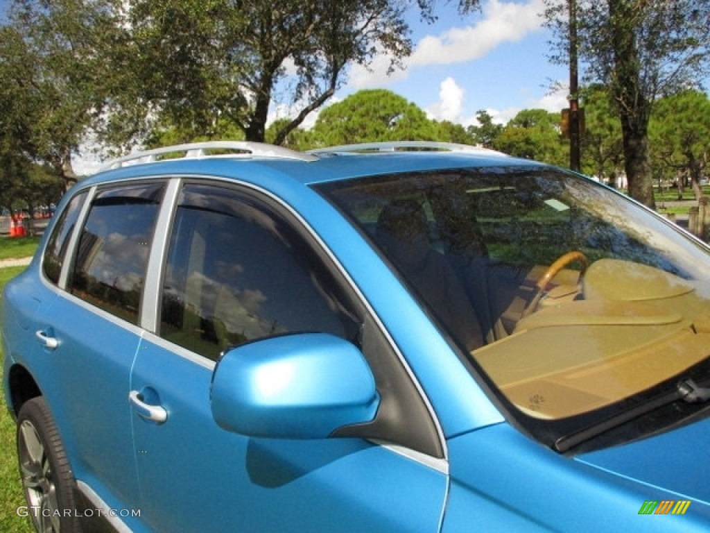 2008 Cayenne Turbo - Marine Blue Metallic / Sand Beige Full Leather photo #45
