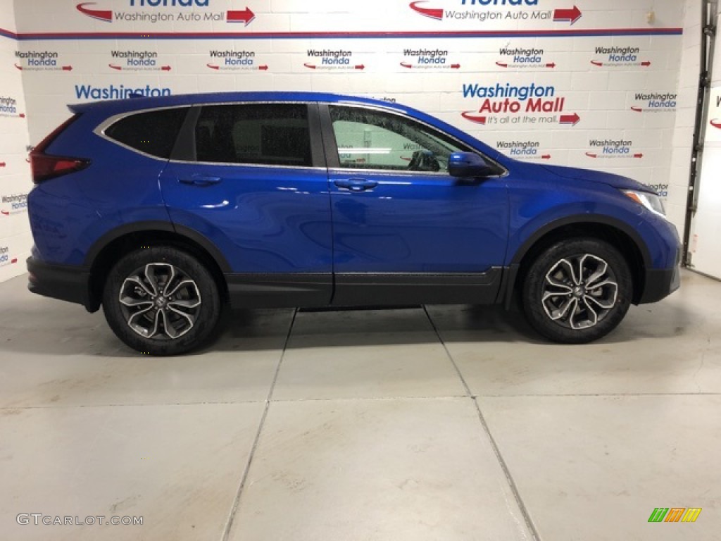 2021 CR-V EX AWD - Aegean Blue Metallic / Black photo #1
