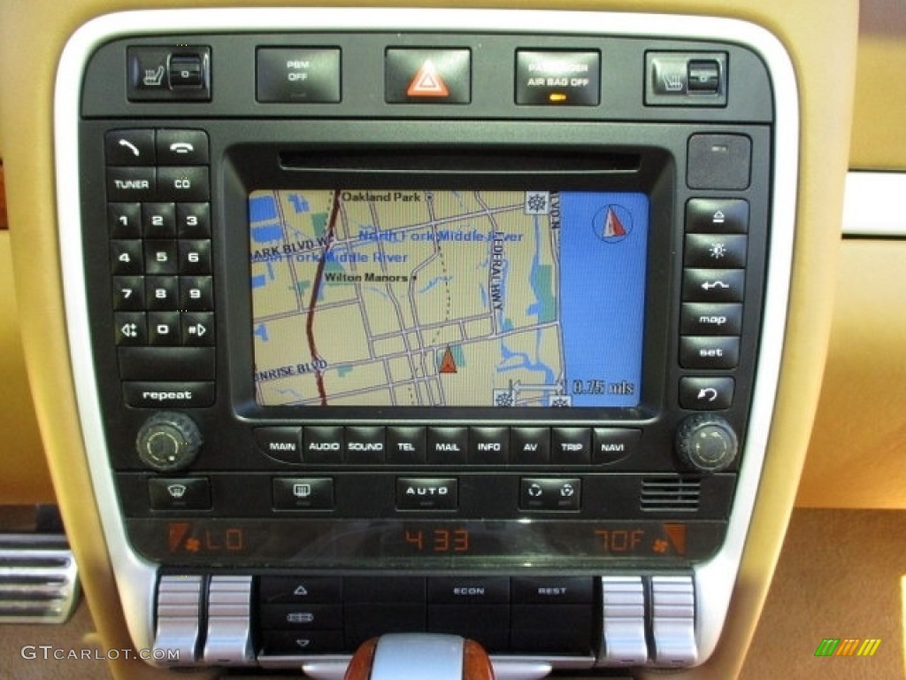 2008 Cayenne Turbo - Marine Blue Metallic / Sand Beige Full Leather photo #58