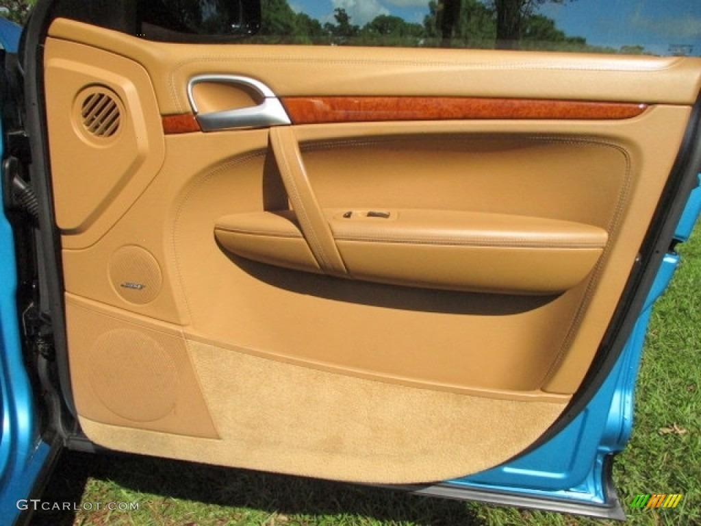 2008 Cayenne Turbo - Marine Blue Metallic / Sand Beige Full Leather photo #60