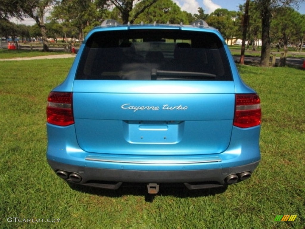 2008 Cayenne Turbo - Marine Blue Metallic / Sand Beige Full Leather photo #65
