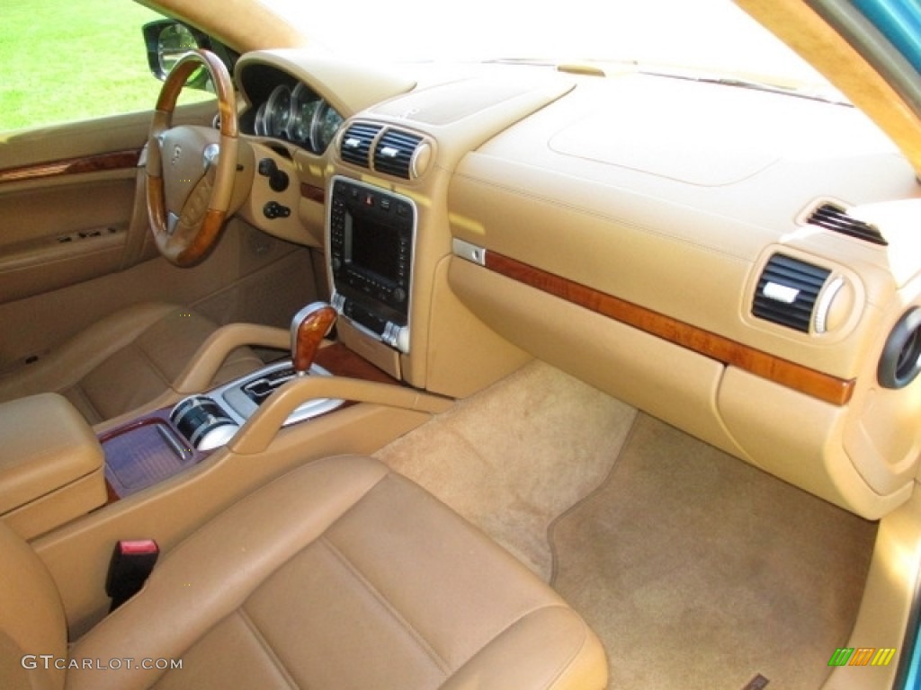 2008 Cayenne Turbo - Marine Blue Metallic / Sand Beige Full Leather photo #79