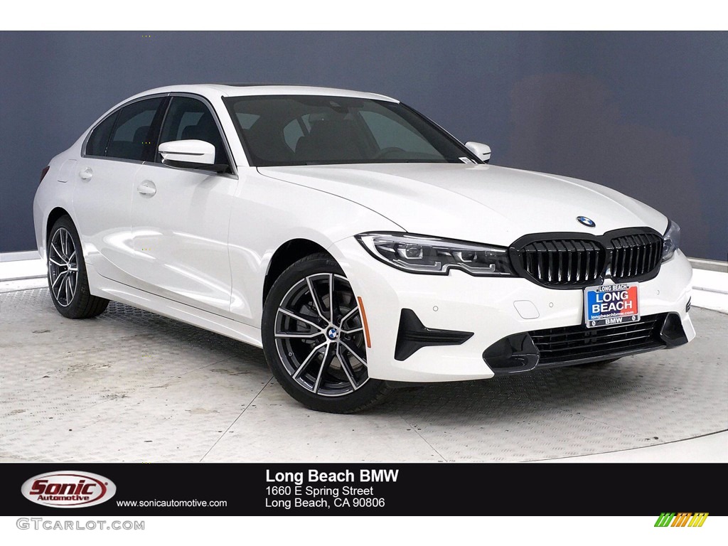 2021 3 Series 330i Sedan - Alpine White / Black photo #1