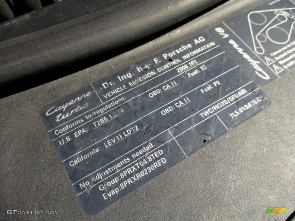 2008 Cayenne Turbo - Marine Blue Metallic / Sand Beige Full Leather photo #96