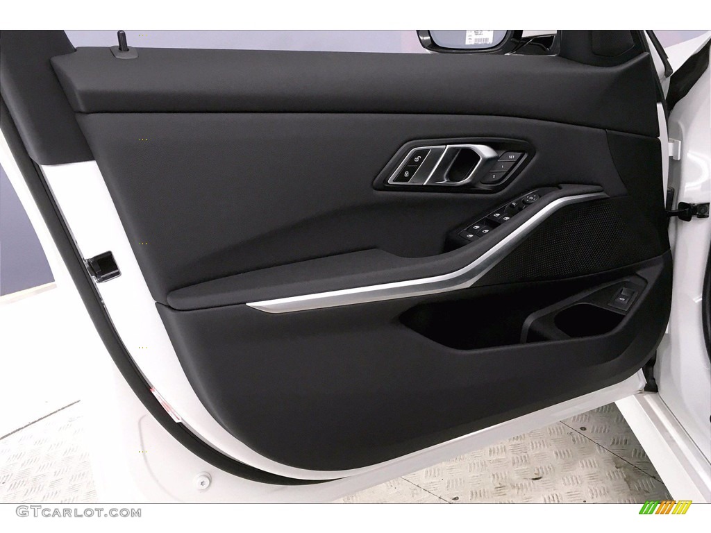 2021 BMW 3 Series 330i Sedan Black Door Panel Photo #140239545