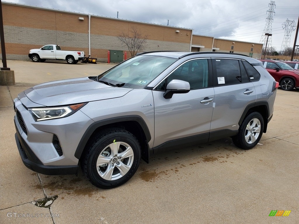 Silver Sky Metallic 2021 Toyota RAV4 XLE AWD Hybrid Exterior Photo #140239845
