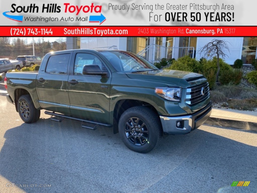 2021 Tundra SR5 CrewMax 4x4 - Army Green / Graphite photo #1