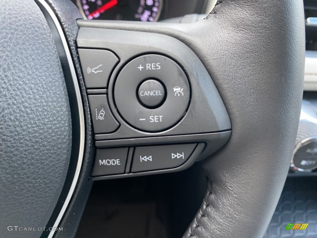 2021 Toyota RAV4 XLE Premium AWD Light Gray Steering Wheel Photo #140241969