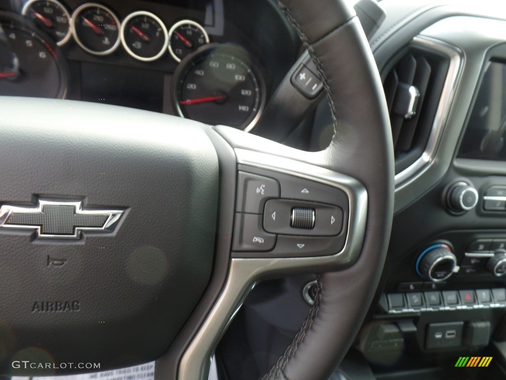 2021 Chevrolet Silverado 1500 RST Crew Cab 4x4 Jet Black Steering Wheel Photo #140242739