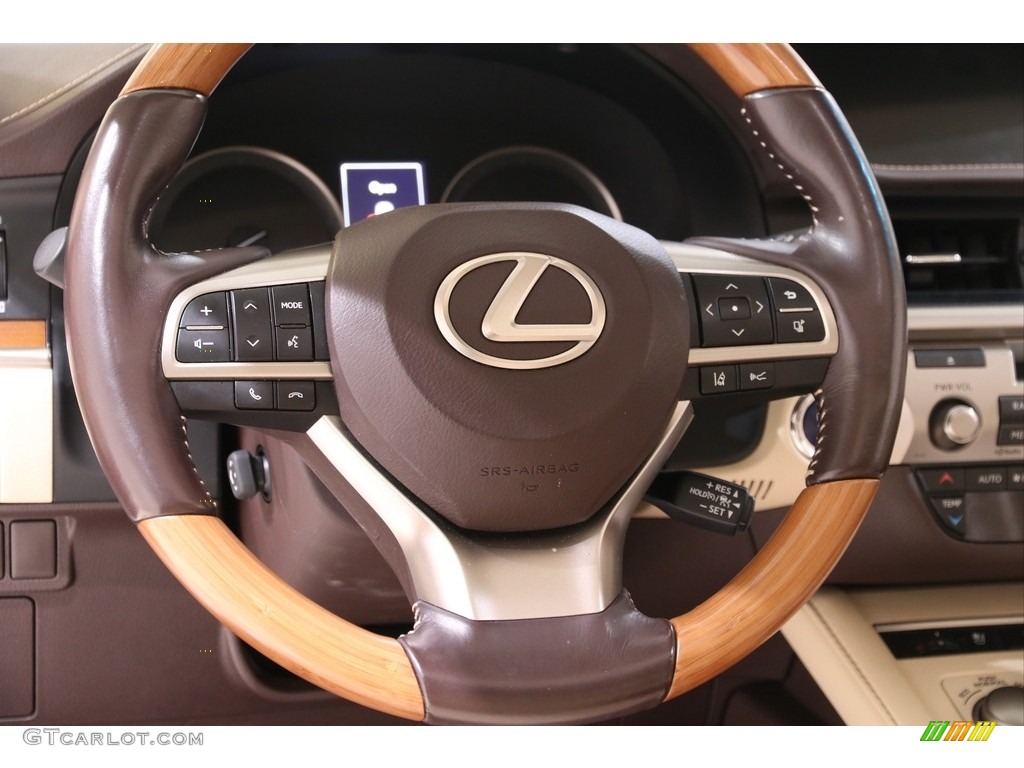 2016 Lexus ES 300h Hybrid Parchment Steering Wheel Photo #140244230