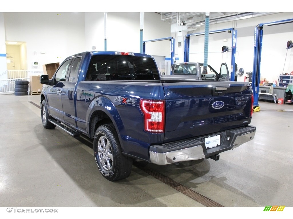 2018 F150 XLT SuperCab 4x4 - Blue Jeans / Earth Gray photo #7