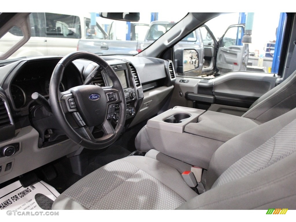 2018 F150 XLT SuperCab 4x4 - Blue Jeans / Earth Gray photo #11
