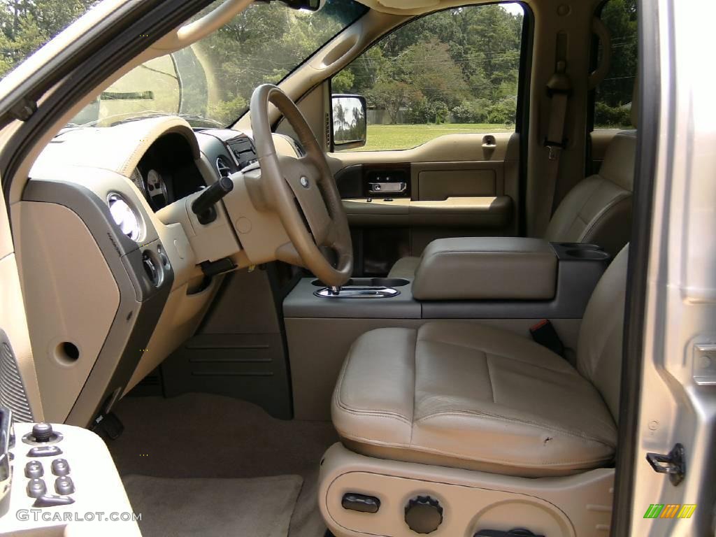 2006 F150 Lariat SuperCrew 4x4 - Smokestone Metallic / Tan photo #9