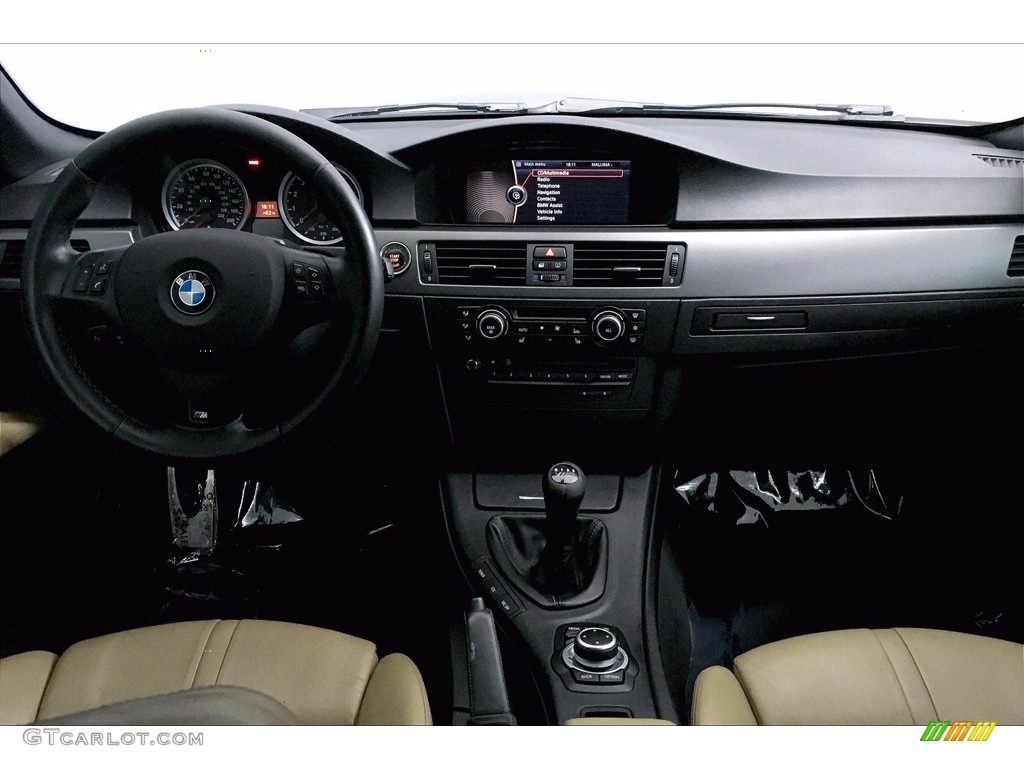 2011 BMW M3 Convertible Bamboo Beige Novillo Leather Dashboard Photo #140246798