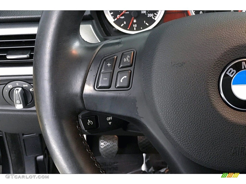 2011 BMW M3 Convertible Bamboo Beige Novillo Leather Steering Wheel Photo #140246865