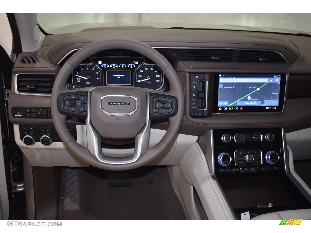 2021 GMC Yukon Denali 4WD Teak/­Light Shale Dashboard Photo #140247029