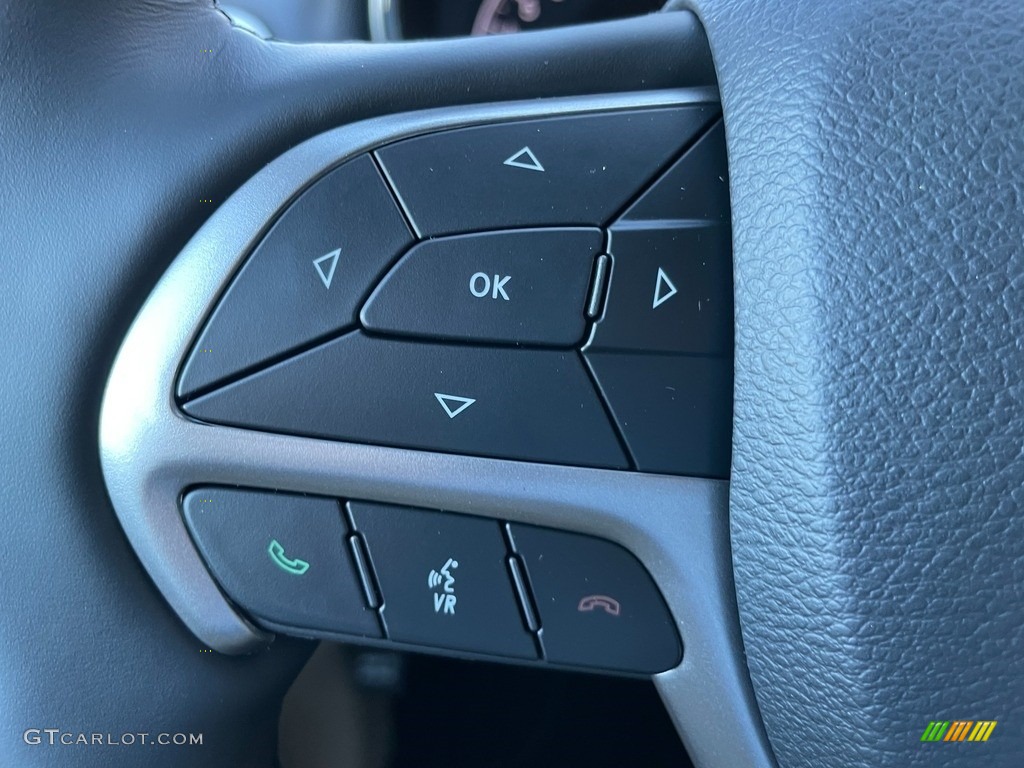 2021 Jeep Grand Cherokee Limited 4x4 Light Frost Beige/Black Steering Wheel Photo #140247179