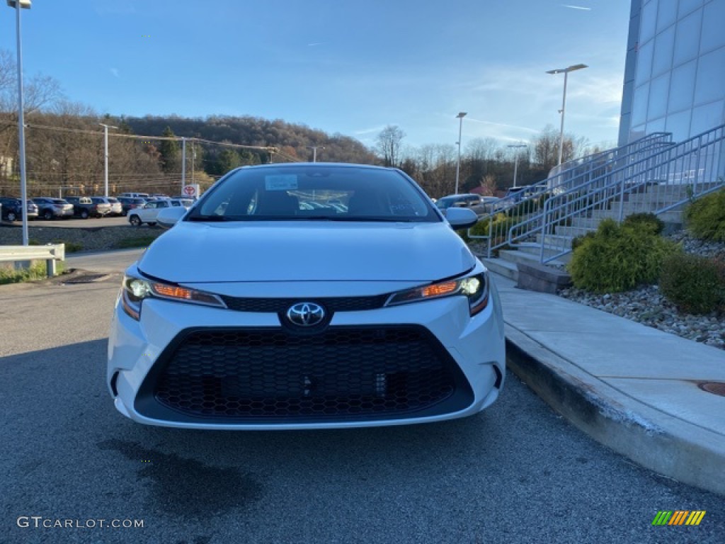 2021 Corolla LE - Blizzard White Pearl / Light Gray/Moonstone photo #9