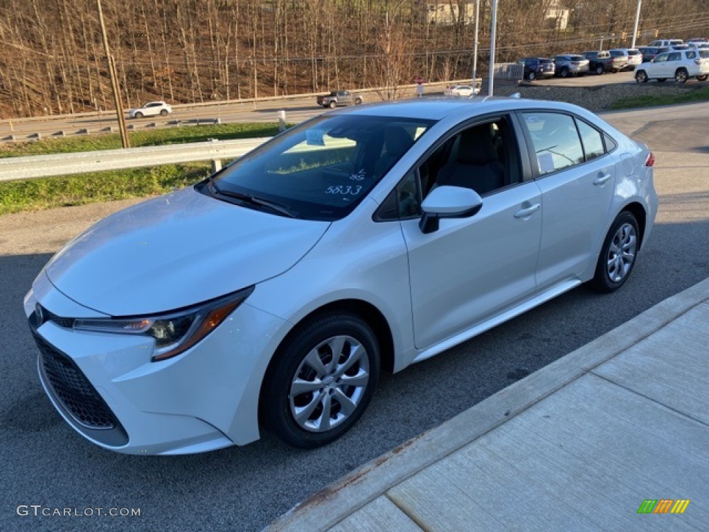 Blizzard White Pearl 2021 Toyota Corolla LE Exterior Photo #140247305