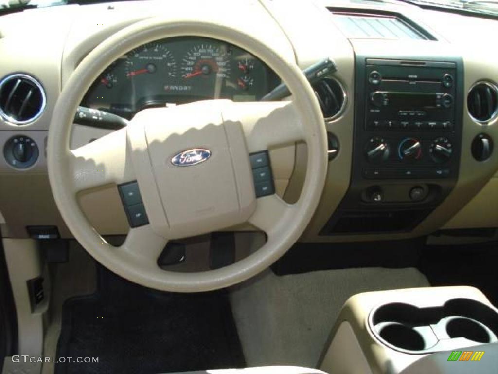 2006 F150 XLT SuperCrew - Medium Wedgewood Blue Metallic / Tan photo #14