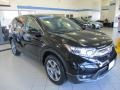 2018 Crystal Black Pearl Honda CR-V EX AWD  photo #3
