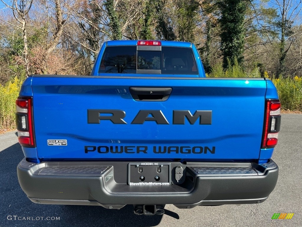 2020 2500 Power Wagon Crew Cab 4x4 - Hydro Blue Pearl / Black/Diesel Gray photo #7