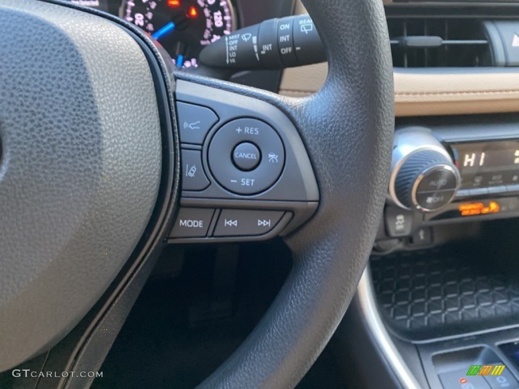 2021 Toyota RAV4 XLE AWD Hybrid Nutmeg Steering Wheel Photo #140248349
