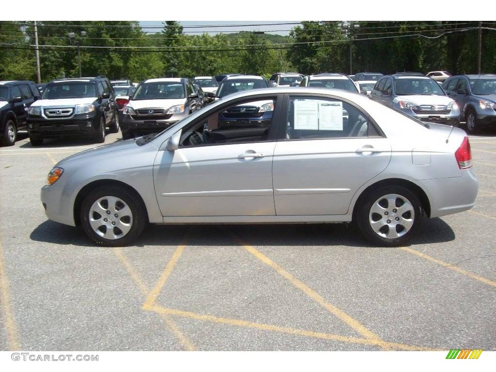 2007 Spectra EX Sedan - Silver / Gray photo #19