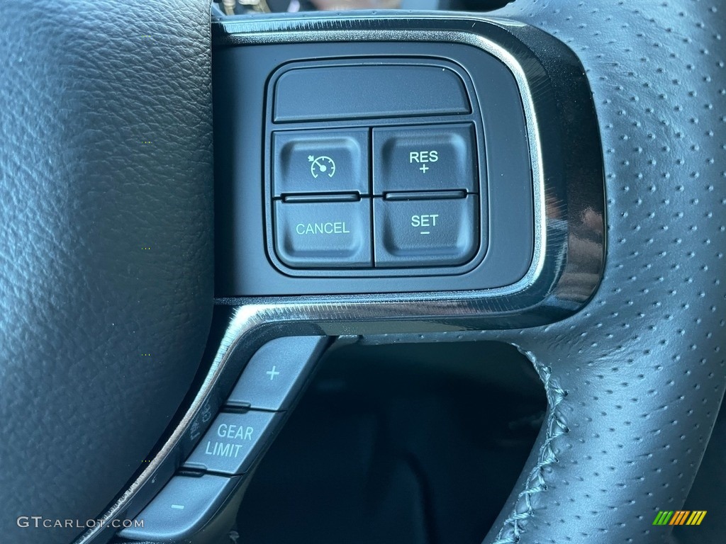 2020 Ram 2500 Power Wagon Crew Cab 4x4 Black/Diesel Gray Steering Wheel Photo #140248562
