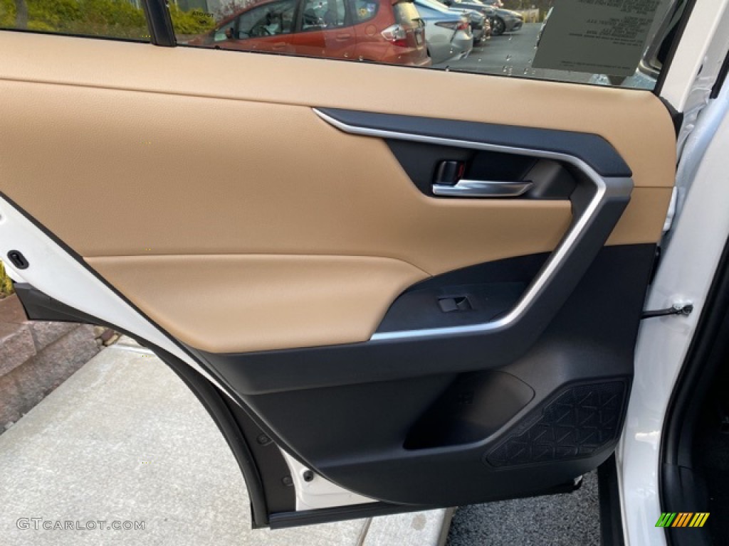 2021 Toyota RAV4 XLE AWD Hybrid Nutmeg Door Panel Photo #140248694