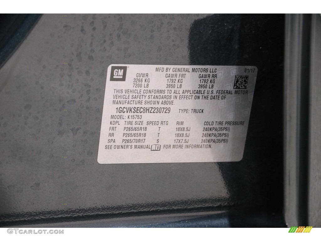 2017 Silverado 1500 LTZ Double Cab 4x4 - Graphite Metallic / Jet Black photo #22