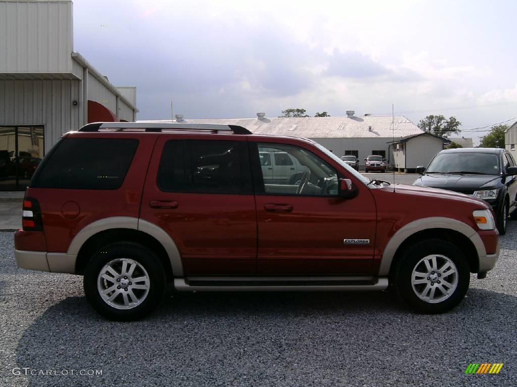 2006 Explorer Eddie Bauer 4x4 - Redfire Metallic / Camel photo #2