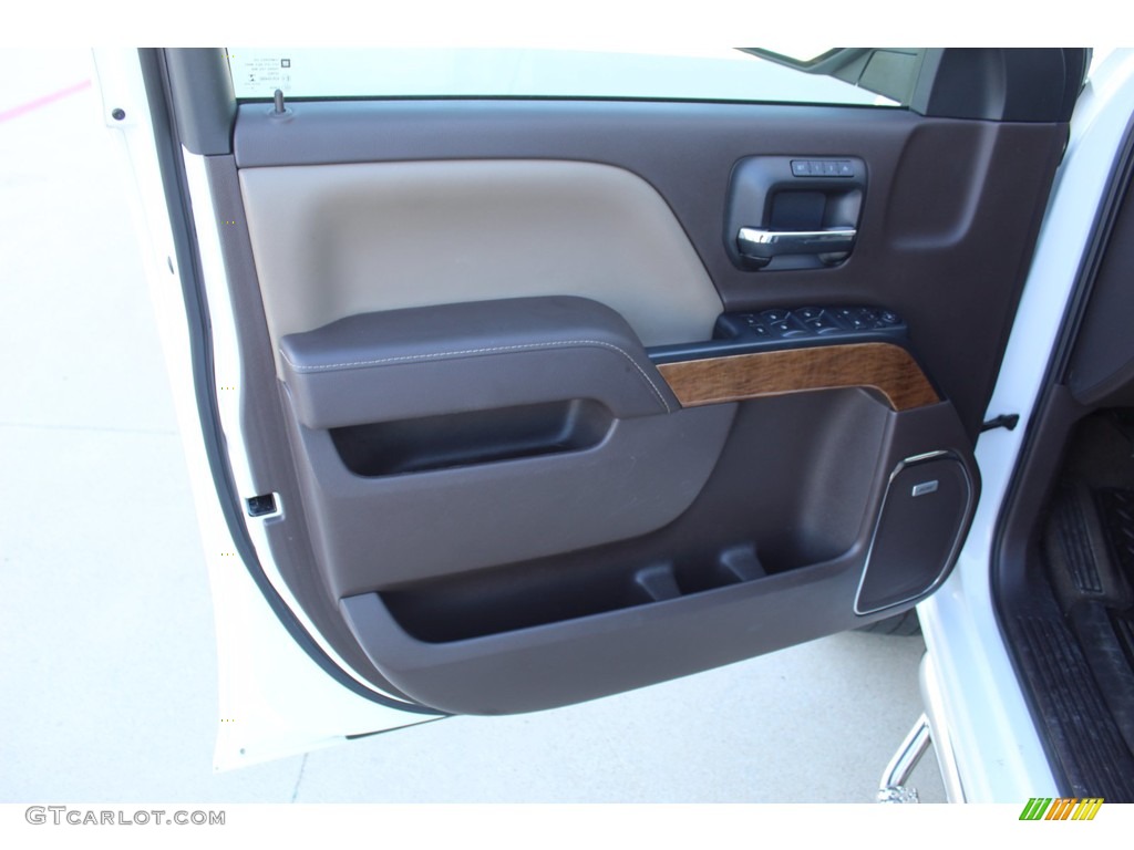 2017 Chevrolet Silverado 1500 LTZ Crew Cab Cocoa/­Dune Door Panel Photo #140251370