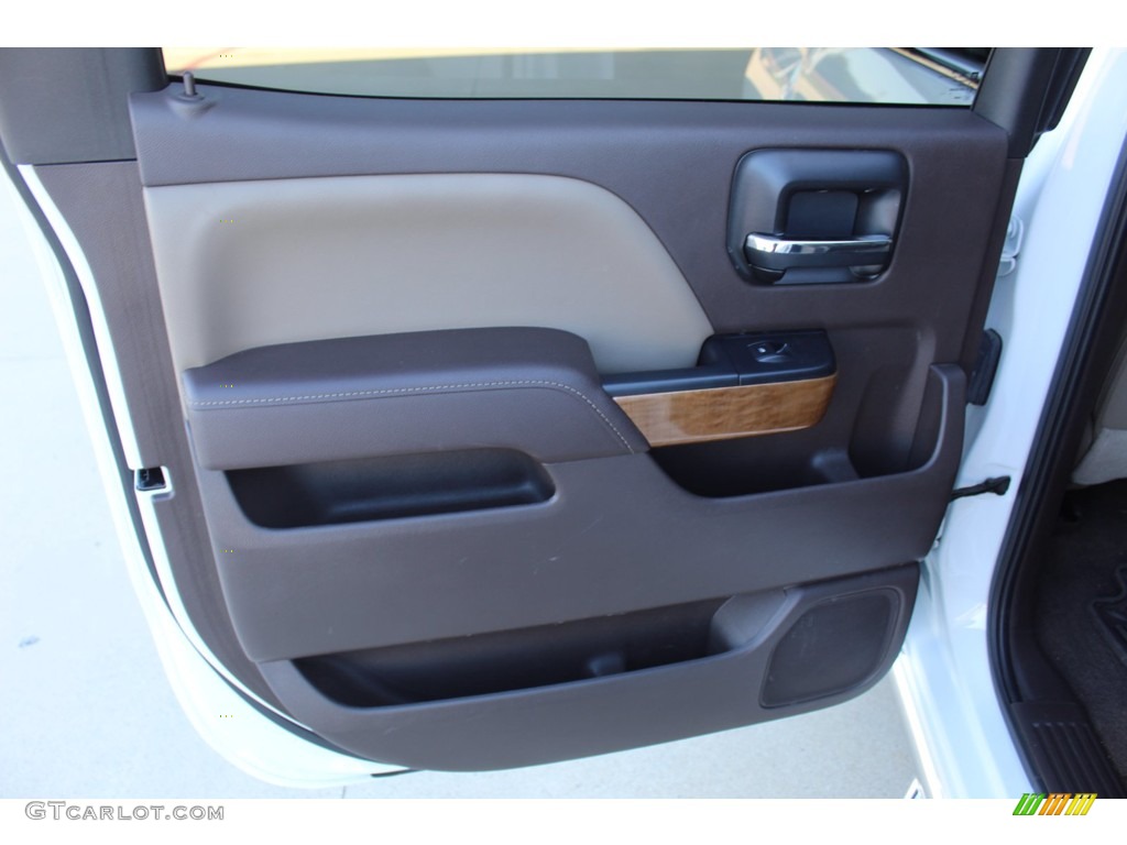 2017 Chevrolet Silverado 1500 LTZ Crew Cab Cocoa/­Dune Door Panel Photo #140251424