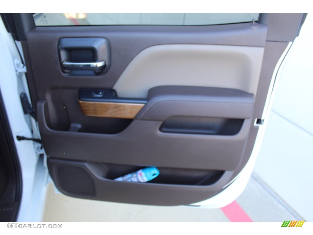 2017 Chevrolet Silverado 1500 LTZ Crew Cab Cocoa/­Dune Door Panel Photo #140251448