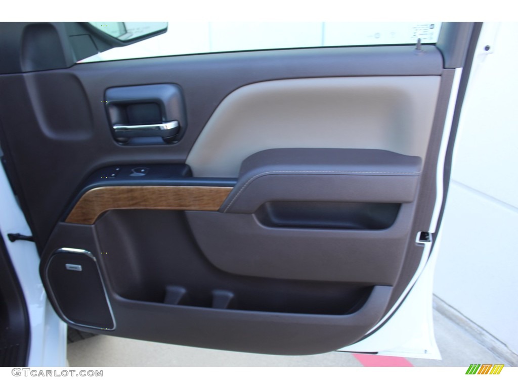 2017 Chevrolet Silverado 1500 LTZ Crew Cab Cocoa/­Dune Door Panel Photo #140251460