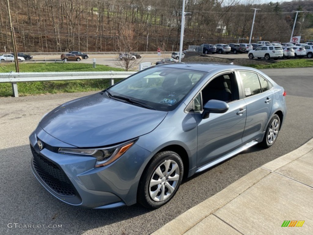 Celestite Gray Metallic 2021 Toyota Corolla LE Exterior Photo #140253293