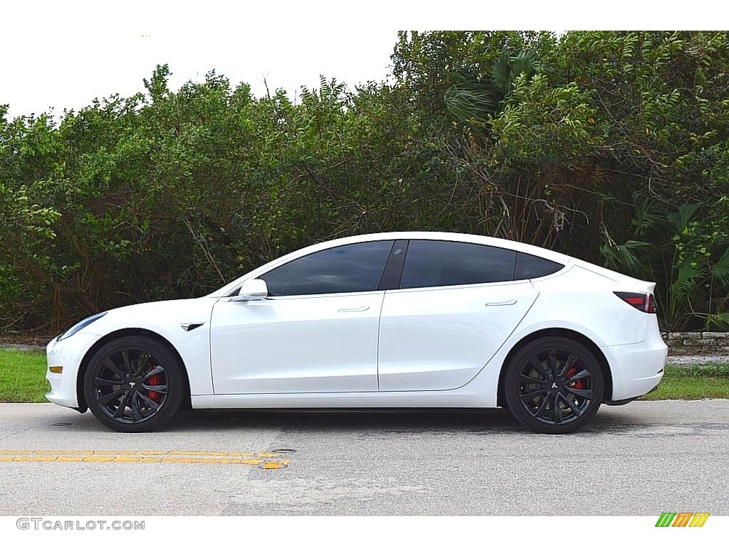 Pearl White Multi-Coat 2018 Tesla Model 3 Long Range Exterior Photo #140253743